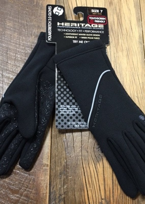 Heritage Gloves Heritage Polarstretch 2.0 Black Gloves