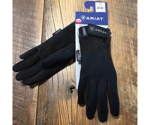 Ariat Tek Grip Glove Charcoal Bit Print 8.5