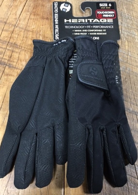 Heritage Gloves Heritage Spectrum Black Winter Gloves