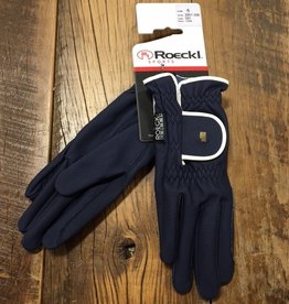 Roeckl Roeckl Lona Navy With White Trim Gloves