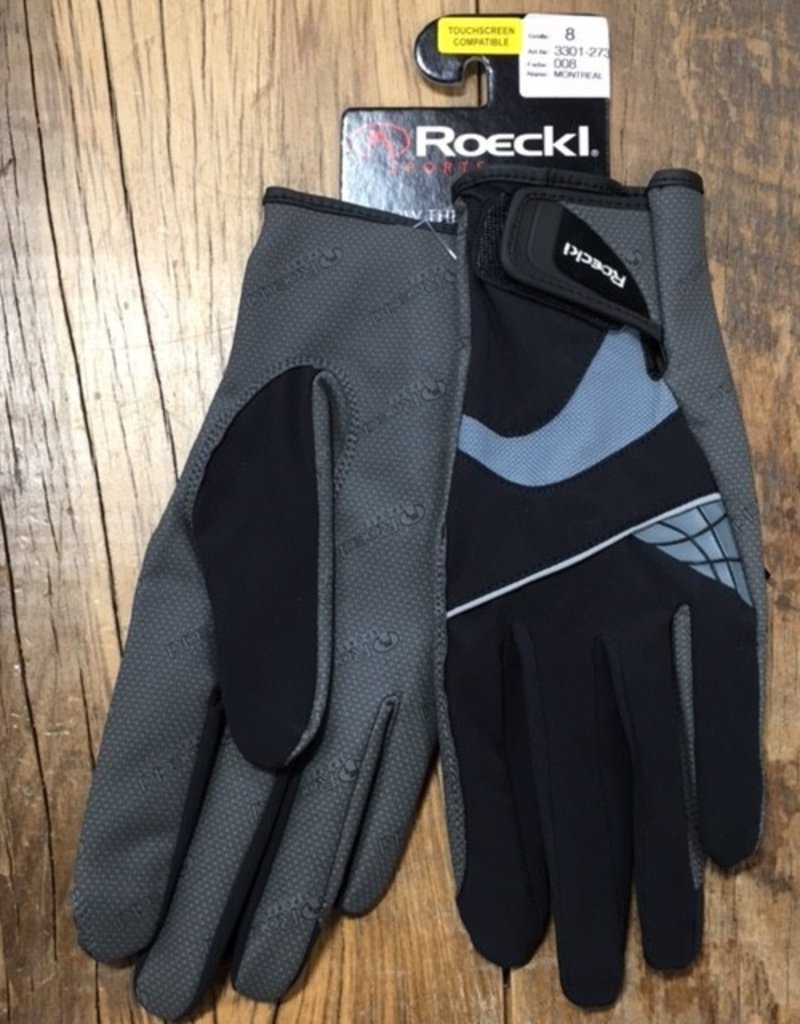 Roeckl Roeckl Montreal Black And Grey Gloves