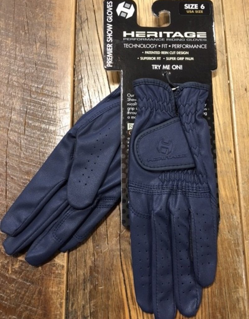 Heritage Gloves Heritage Premier Navy Show Gloves