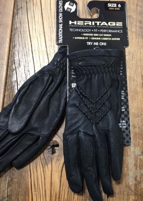 Heritage Gloves Heritage Traditional Black Show Gloves