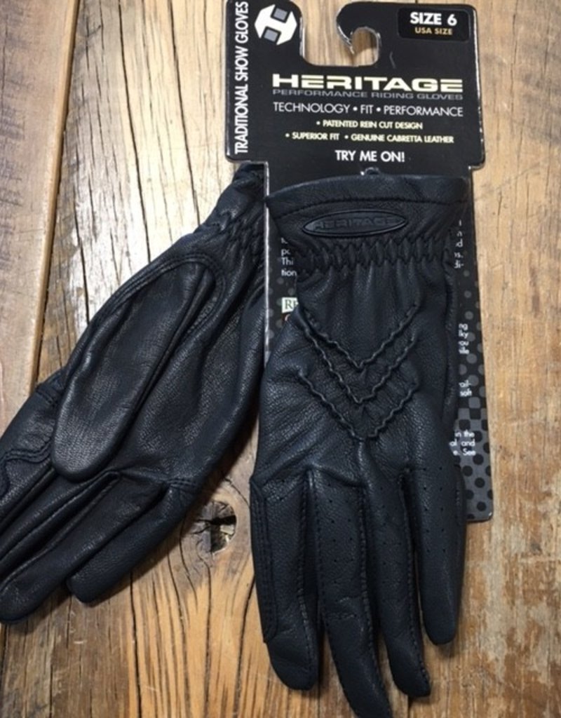 Heritage Gloves Heritage Traditional Black Show Gloves