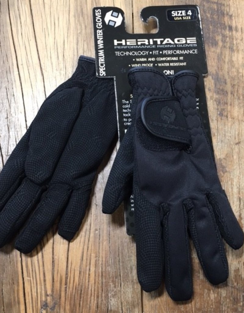 Heritage Gloves Heritage Youth Spectrum Black Winter Gloves