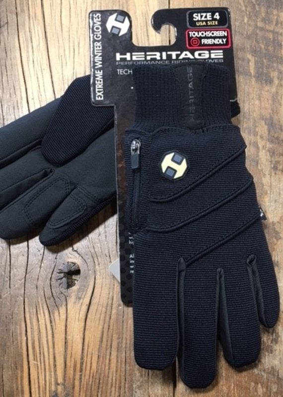 Heritage Gloves Heritage Youth Extreme Black Winter Gloves