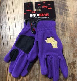 Equistar Equistar Youth Purple Fleece Gloves
