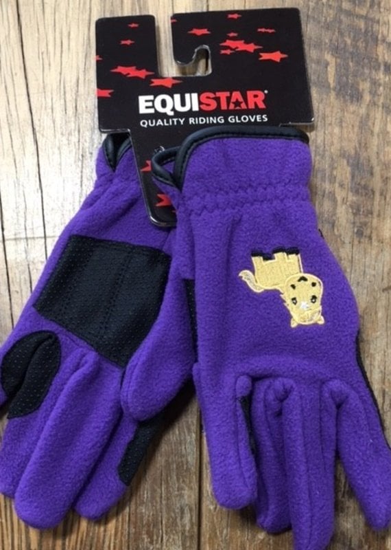 Equistar Equistar Youth Purple Fleece Gloves