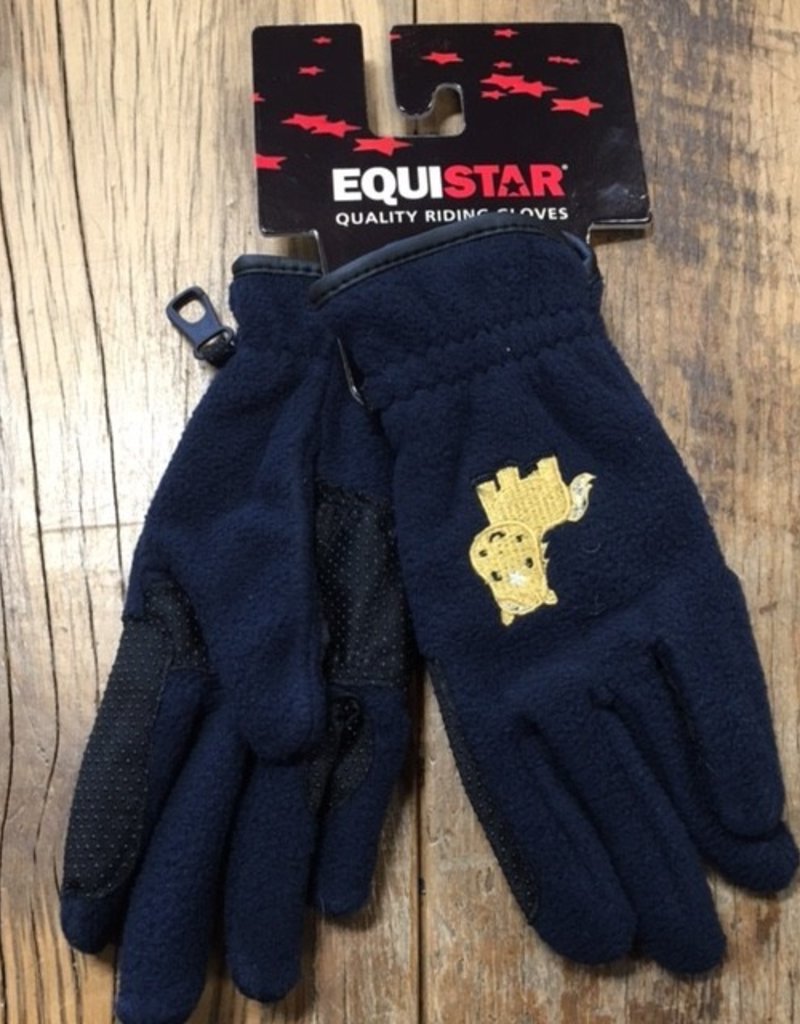 Equistar Equistar Youth Navy Fleece Gloves