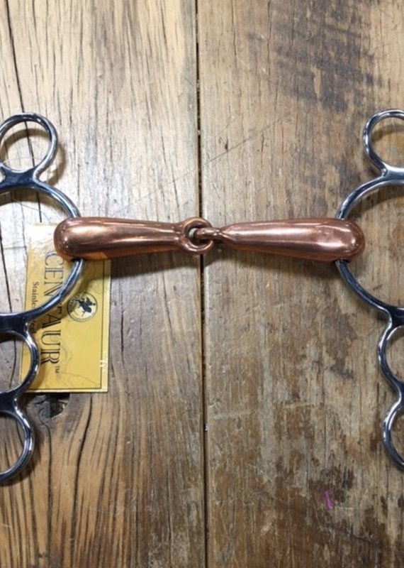 Centaur Centaur Hollow 3 Ring Copper Gag Bit