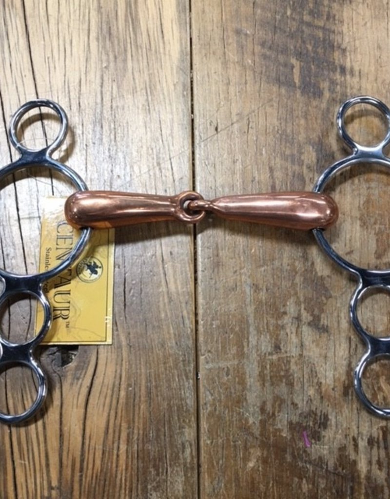 Centaur Centaur Hollow 3 Ring Copper Gag Bit