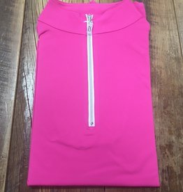 The Tailored Sportsman The Tailored Sportsman Ladies Icefil Short Sleeve Barbie Pink/ Silver White