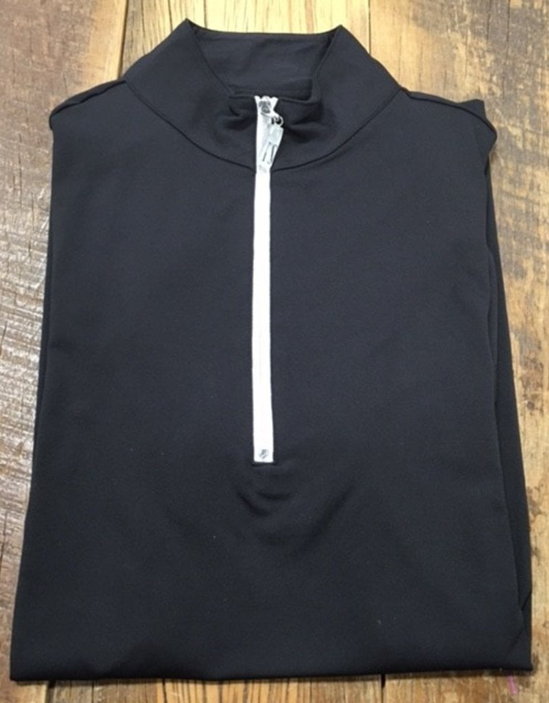 The Tailored Sportsman The Tailored Sportsman Ladies Icefil Short Sleeve Black/ Silver White