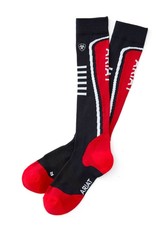 Ariat Women's AriatTek Slimline Performace Socks Navy/Red