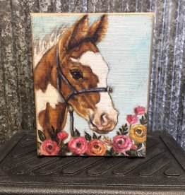 Primitives By Kathy Box Sign 'Floral Foal'