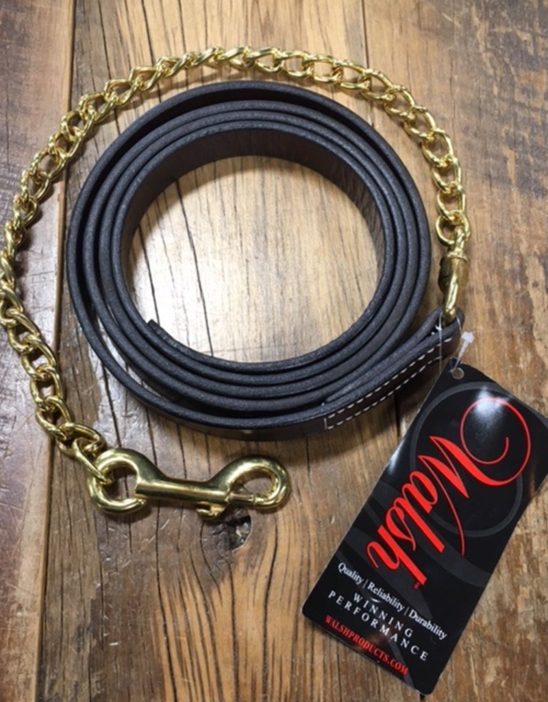 Walsh Walsh Havana Leather Lead with 24" Chain