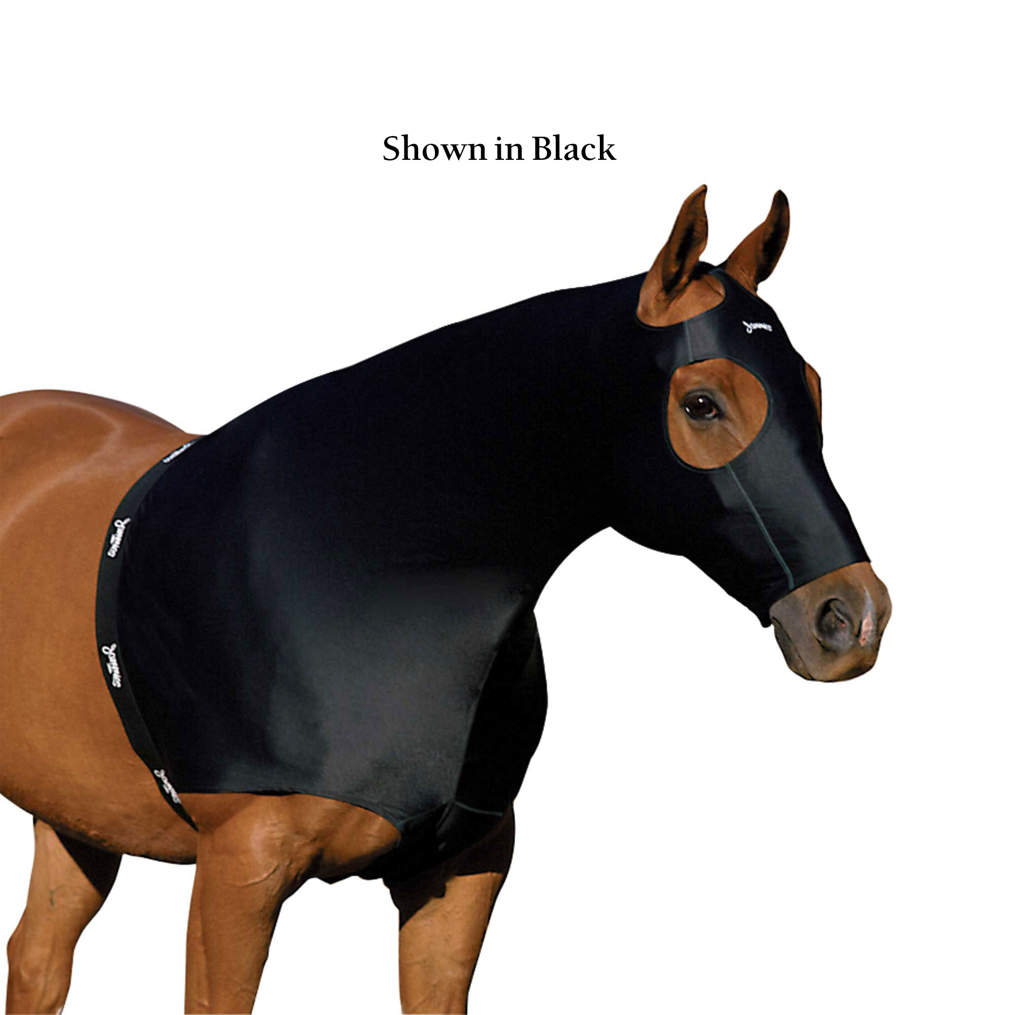 Toklat Jammies Lycra Horse Hood Black - Franklin Saddlery