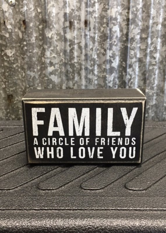 Primitives By Kathy Box Sign 'Family Circle'
