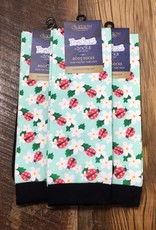 Ovation Ovation Footzees Boot Socks Ladybug