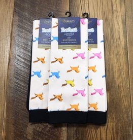Ovation Ovation Ladies Footzees Boot Socks Chubby Ponies