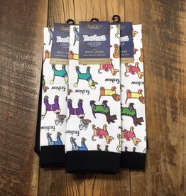 Ovation Ovation Footzees Boot Socks Fashion Dogs