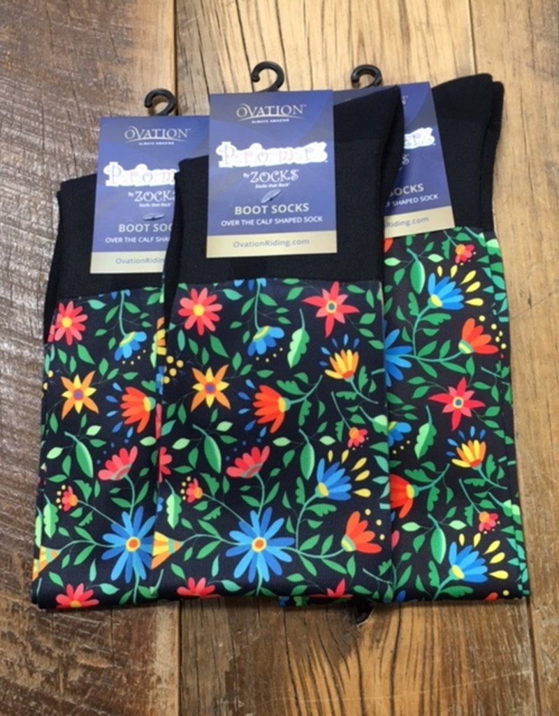 Ovation Ovation Performerz Boot Socks Multi-Color Daisy
