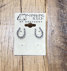 The Finishing Touch Of Kentucky Rhinestone Horseshoe Earrings