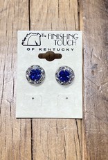 The Finishing Touch Of Kentucky Sapphire Crystal Earrings