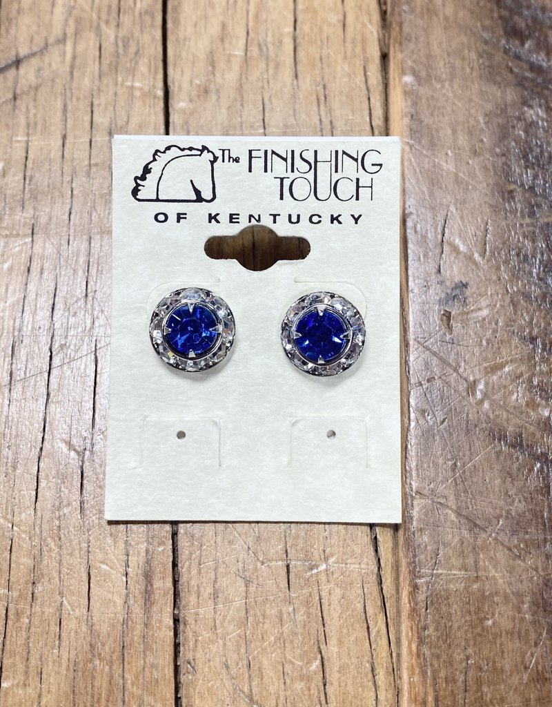 The Finishing Touch Of Kentucky Sapphire Crystal Earrings