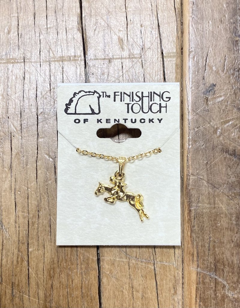 The Finishing Touch Of Kentucky Gold Hunter Neckalce