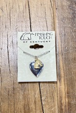 The Finishing Touch Of Kentucky Gold  Mini Horse Head with Silver Locket