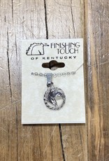 The Finishing Touch Of Kentucky Silver Horse Head in Rope Necklace