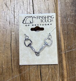 The Finishing Touch Of Kentucky Rhinestone Snaffle Bit Necklace