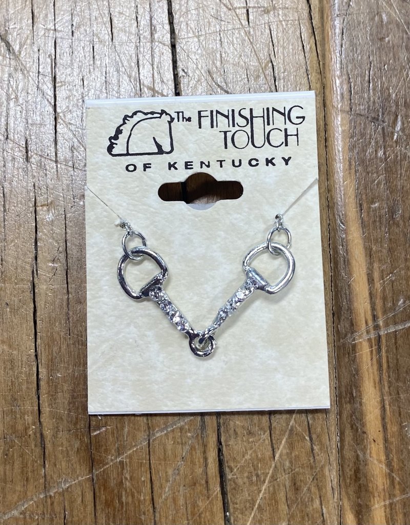 The Finishing Touch Of Kentucky Rhinestone Snaffle Bit Necklace
