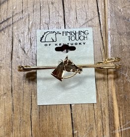 The Finishing Touch Of Kentucky Gold Horse Head Large Stock Pin