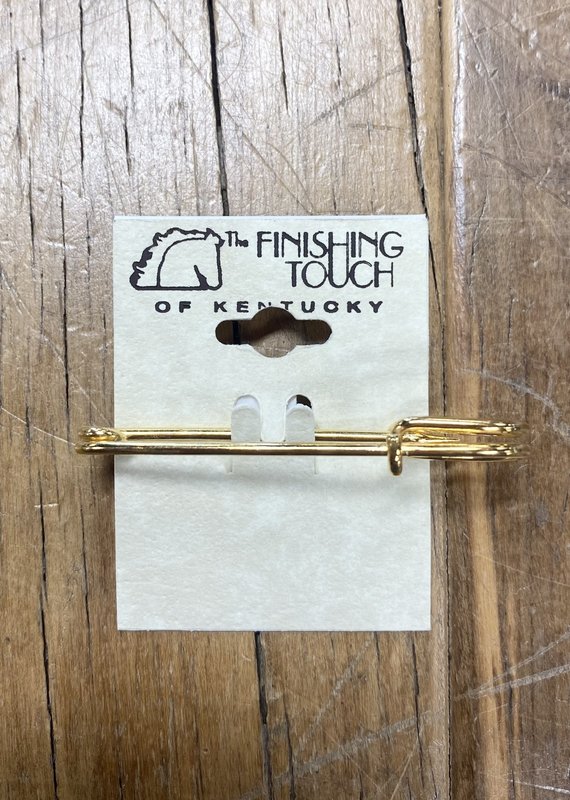 The Finishing Touch Of Kentucky 2" Gold Steel Stock Pin