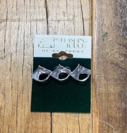 The Finishing Touch Of Kentucky Silver 3 Horse Bridle Small Stock Pin