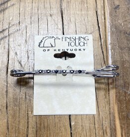 The Finishing Touch Of Kentucky Black and Silver Crystals on 2" Stock Pin