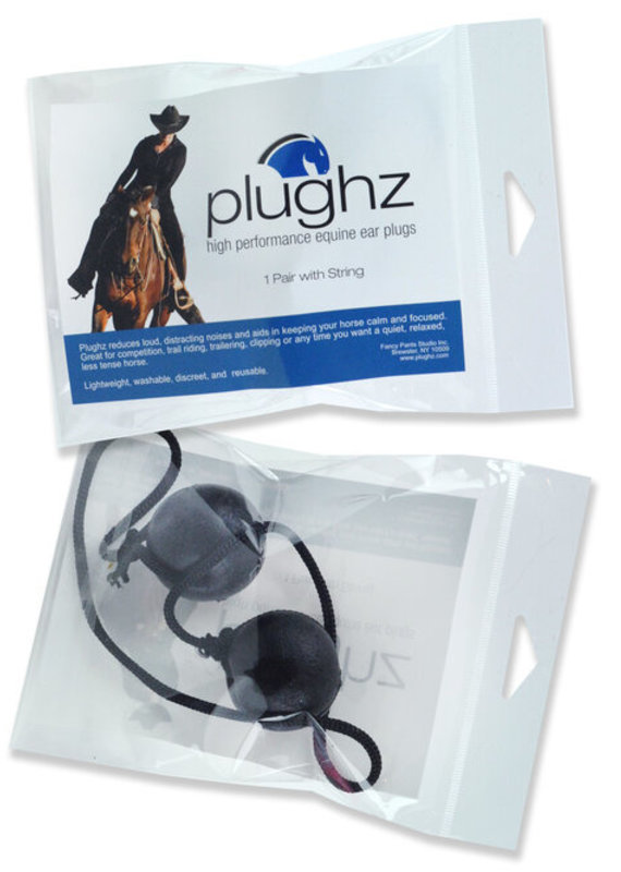 Plughz Plughz One Pair Horse Size Ear Plugs with Cord