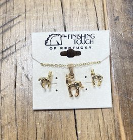 The Finishing Touch Of Kentucky Gold Foal with Head Turned Gift Set