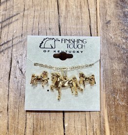 The Finishing Touch Of Kentucky Saddlebred Gold Gift Set
