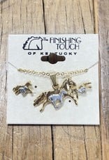 The Finishing Touch Of Kentucky Silver and Gold Mare & Foal Gift Set