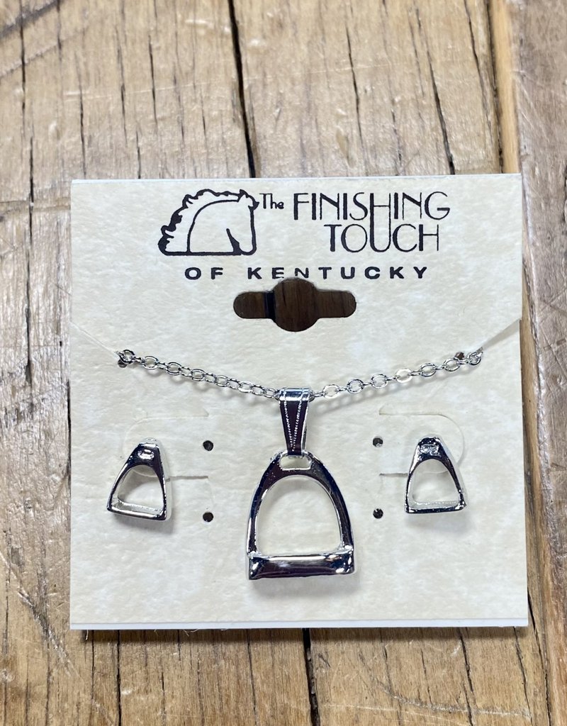 The Finishing Touch Of Kentucky Silver Stirrup Gift Set