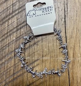 The Finishing Touch Of Kentucky Mini Silver Saddlebred Bracelet