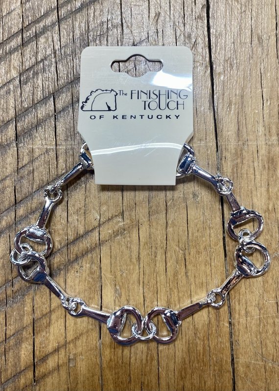 The Finishing Touch Of Kentucky Fine Silver Snaffle Bit Bracelet