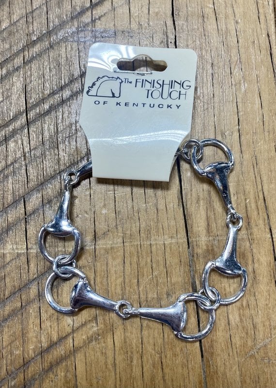 The Finishing Touch Of Kentucky Silver Snaffle Bit Bracelet