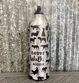 Never Walk Alone Water Bottle