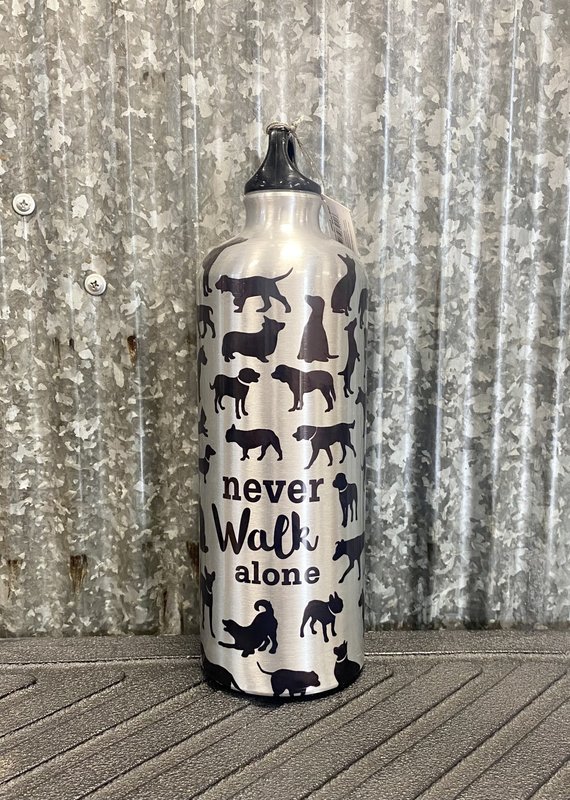 Never Walk Alone Water Bottle