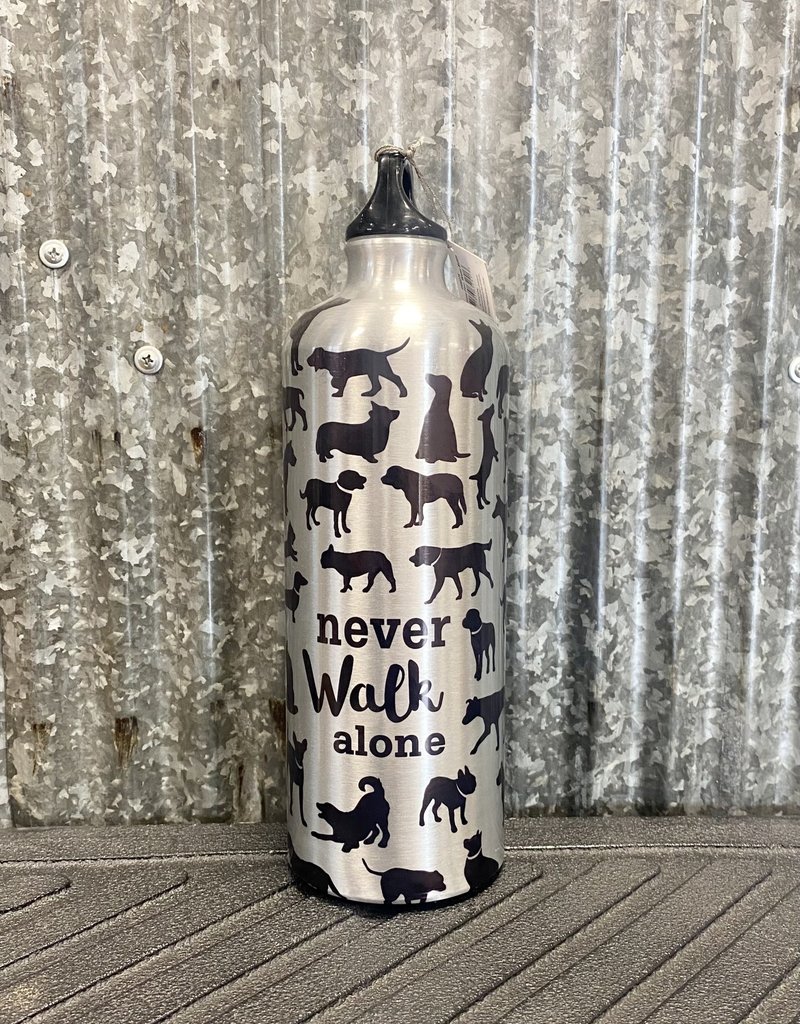 Never Walk Alone Water Bottle