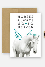 Hunt Seat Paper Co. Sympathy Horses Always Go to Heaven Card